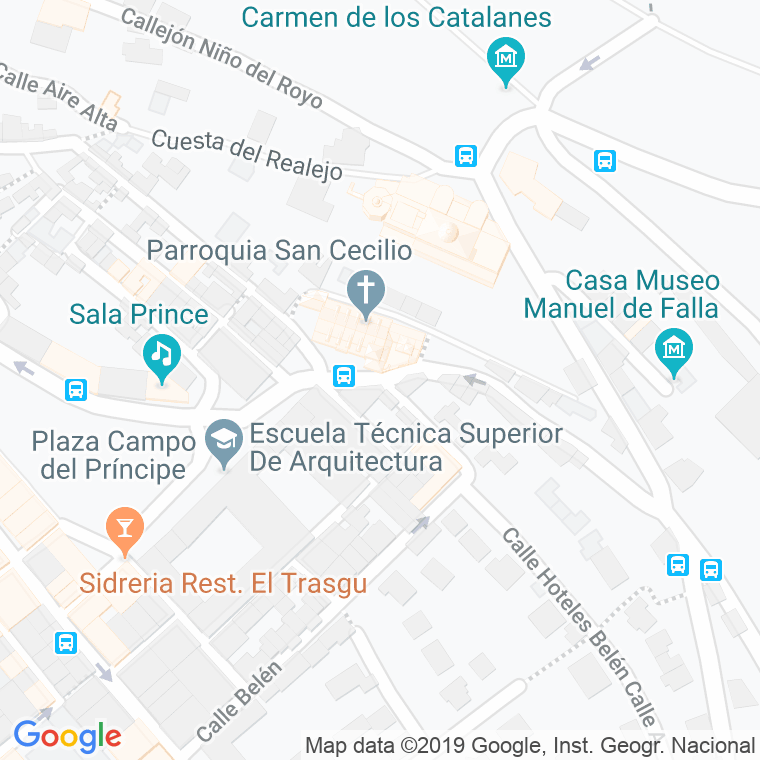 Código Postal calle Matadero, plaza en Granada