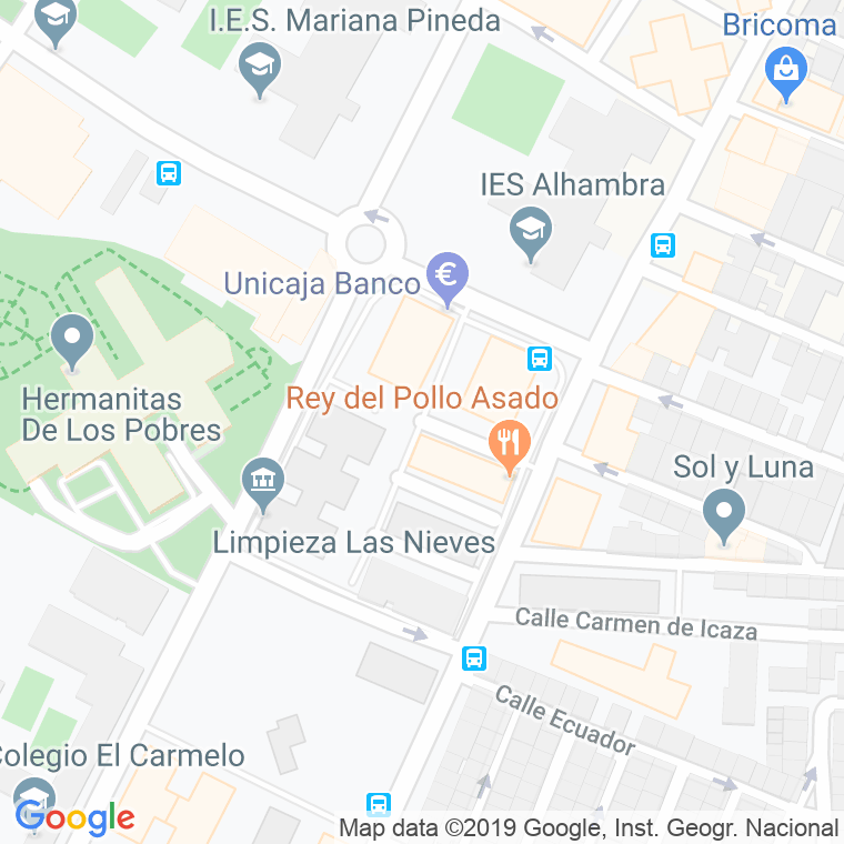 Código Postal calle Alayos, Los en Granada