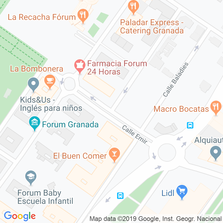 Código Postal calle Emir en Granada