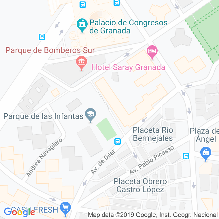 Código Postal calle Francisco Lopez Jurado en Granada