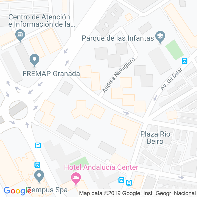 Código Postal calle Gonzalo Jimenez Quesada en Granada