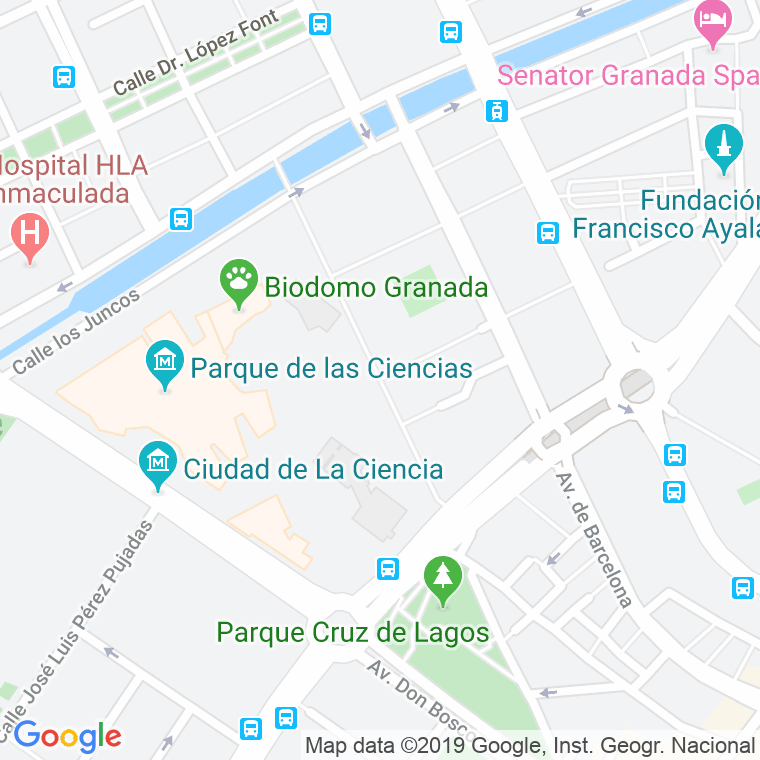Código Postal calle Mediterraneo, avenida en Granada