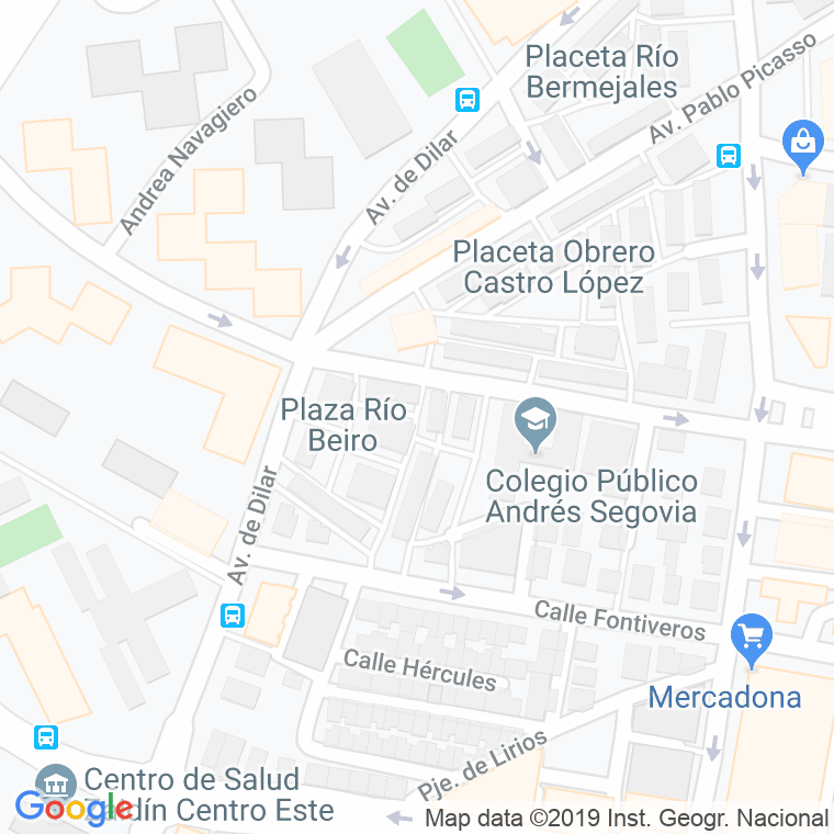 Código Postal calle Rio Fardes en Granada