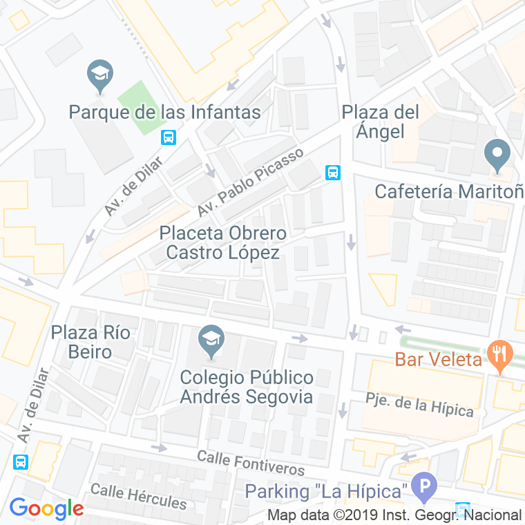 Código Postal calle Rio Zujar en Granada