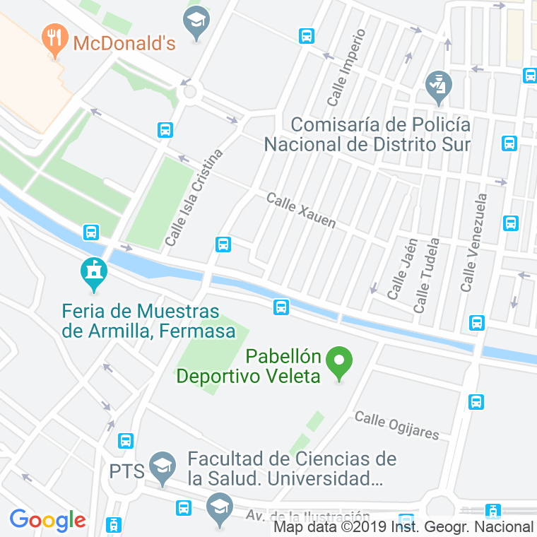 Código Postal calle Avila en Granada