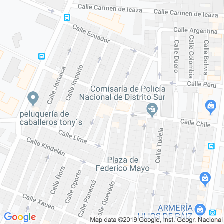 Código Postal calle Florida en Granada