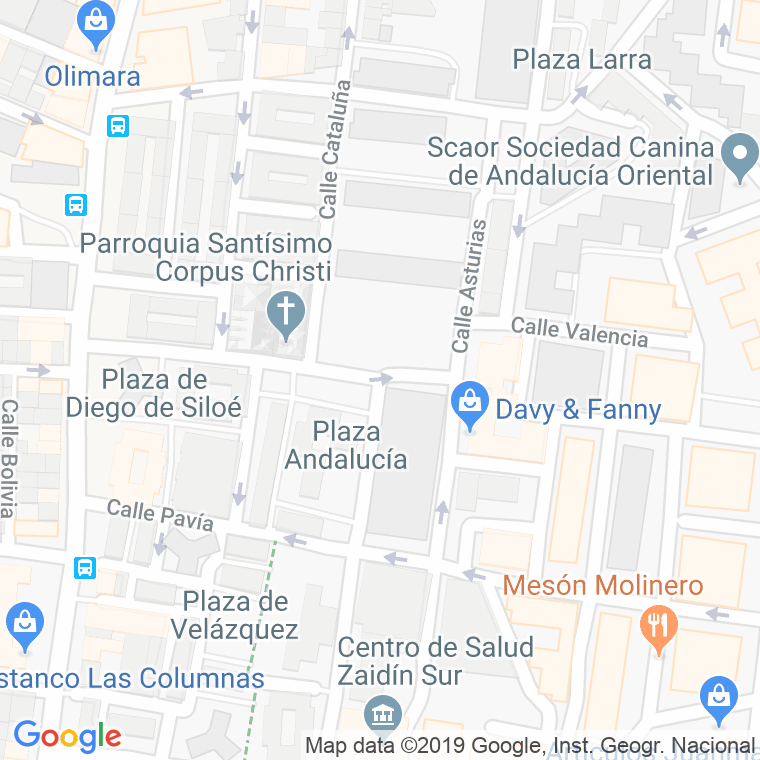 Código Postal calle Garellano en Granada