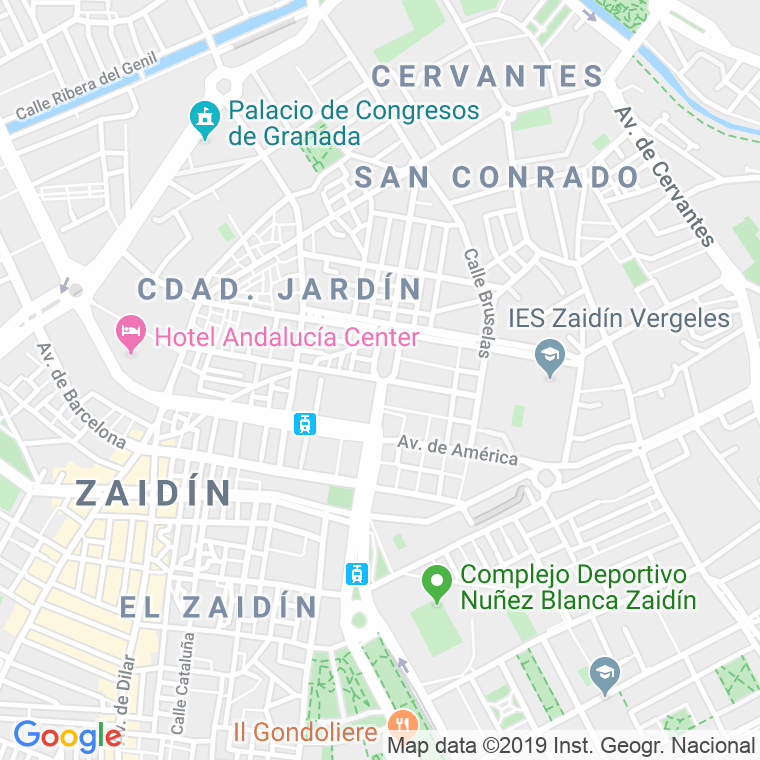 Código Postal calle Andres Segovia   (Impares Del 1 Al Final) en Granada
