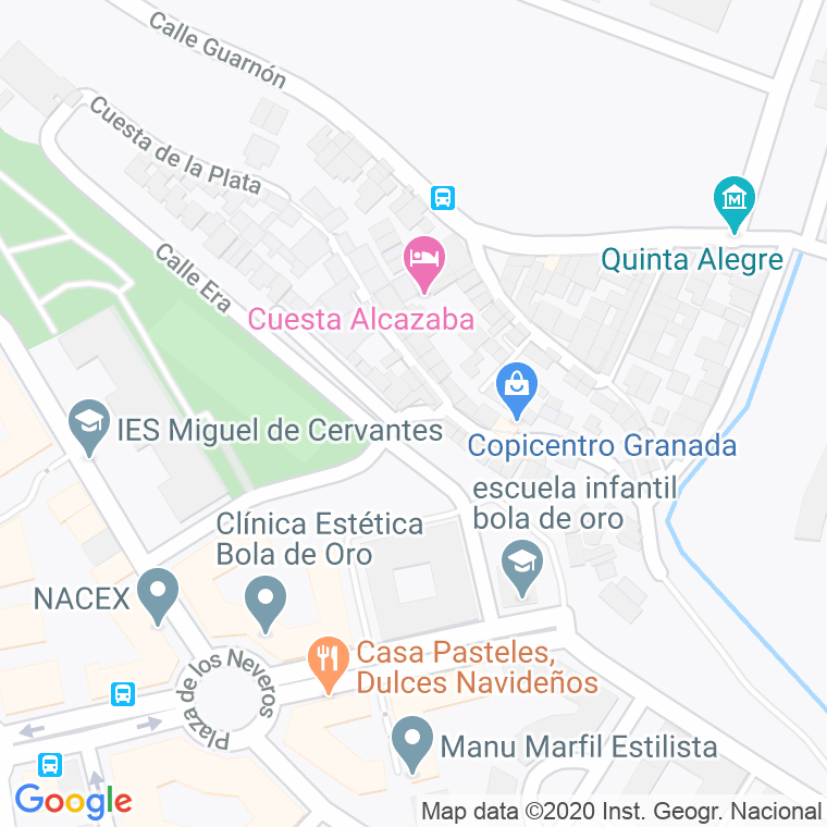 Código Postal calle Collado De Las Sabinas en Granada