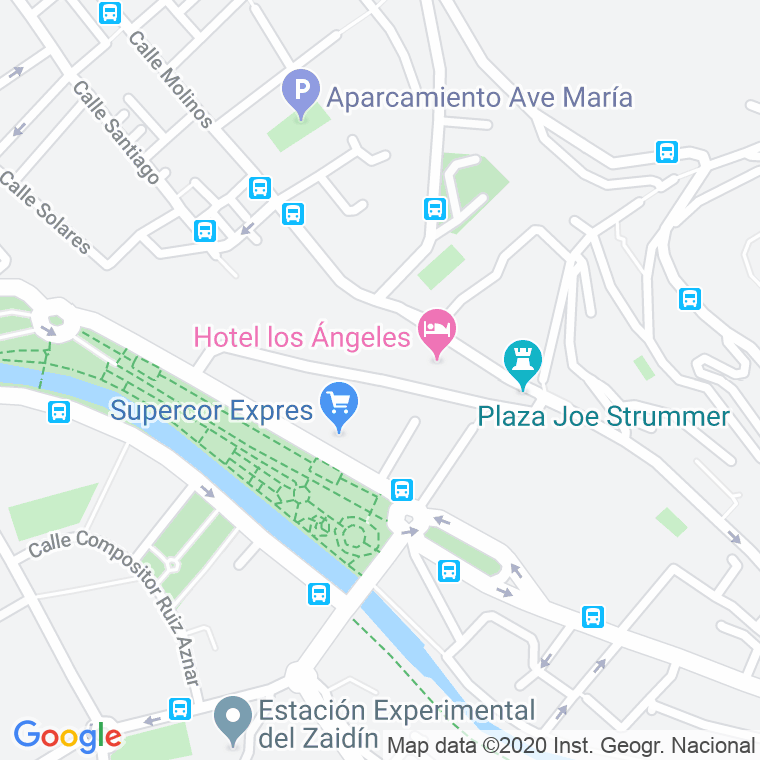 Código Postal calle Escoriaza, cuesta en Granada