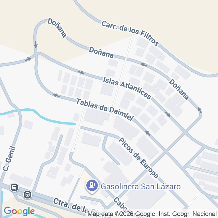 Código postal de Calle Tablas de Daimiel en Lancha del Genil