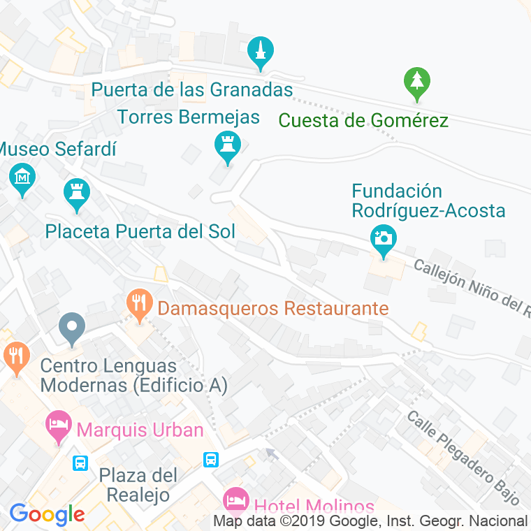 Código Postal calle Aire Alta en Granada