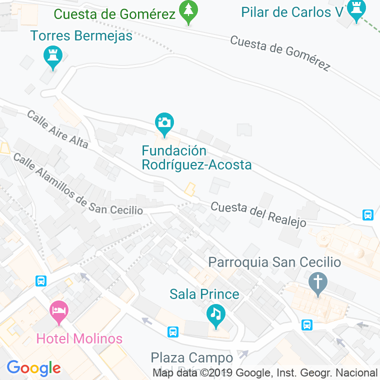 Código Postal calle Alcubilla Del Caracol en Granada