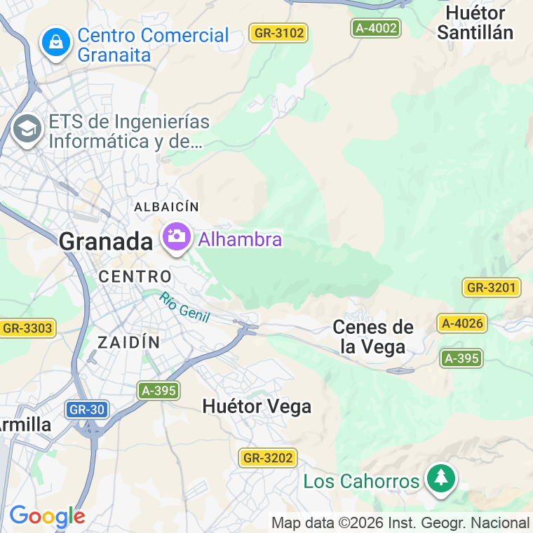Código postal de Campanas, Callejon en Granada