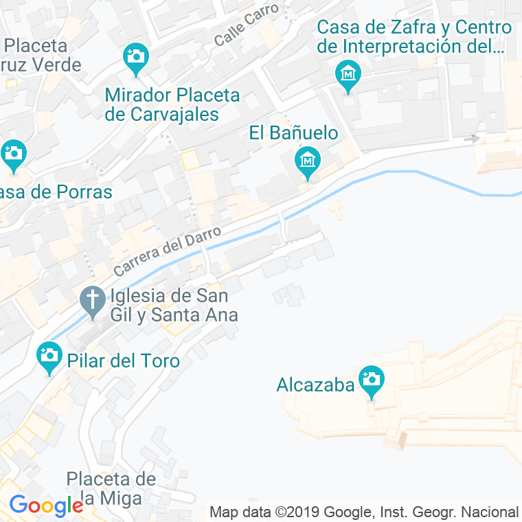 Código Postal calle Churra De La, cuesta en Granada
