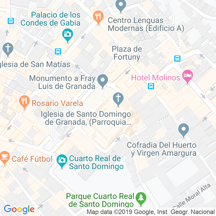 Código Postal calle Cobertizo De Santo Domingo en Granada