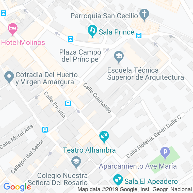 Código Postal calle Cuartelillo en Granada