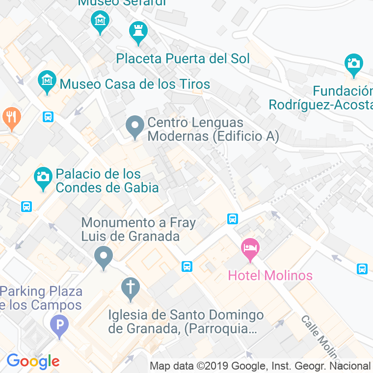 Código Postal calle Honda De Realejo en Granada