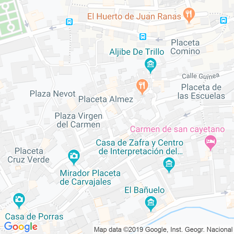 Código Postal calle Aljibe De Trillo, plaza en Granada