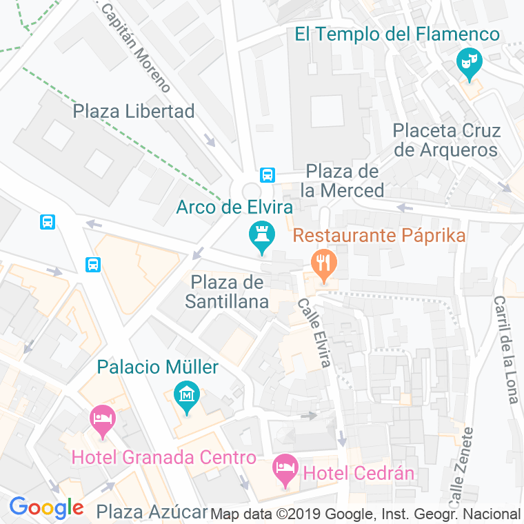 Código Postal calle Arco De Elvira en Granada
