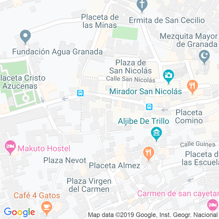 Código Postal calle Atarazana Vieja en Granada
