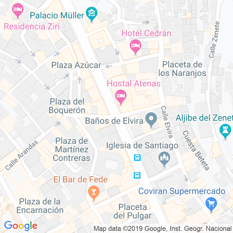 Código Postal calle Azacayas   (Impares Del 11 Al Final)  (Pares Del 12 Al Final) en Granada