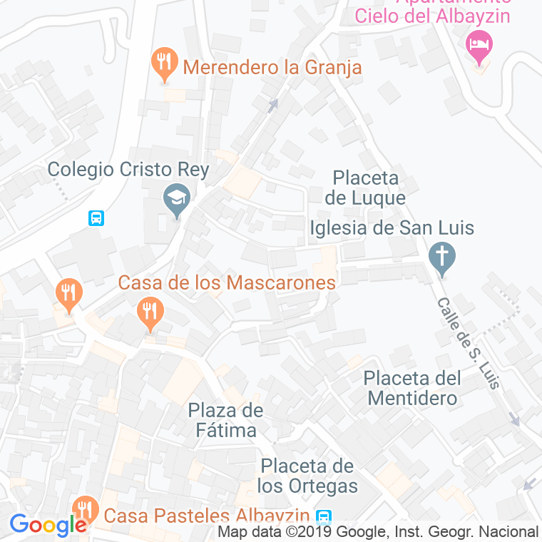 Código Postal calle Blanqueo Viejo en Granada