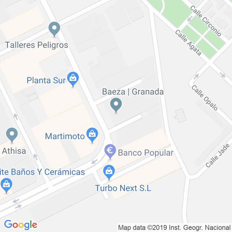 Código Postal calle Baeza en Granada