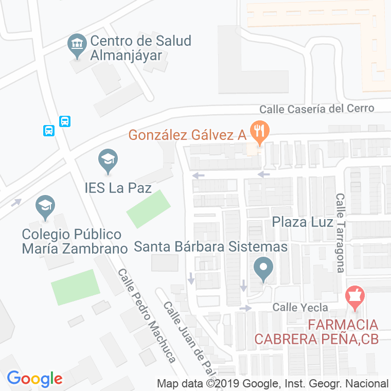 Código Postal calle Ceuta en Granada