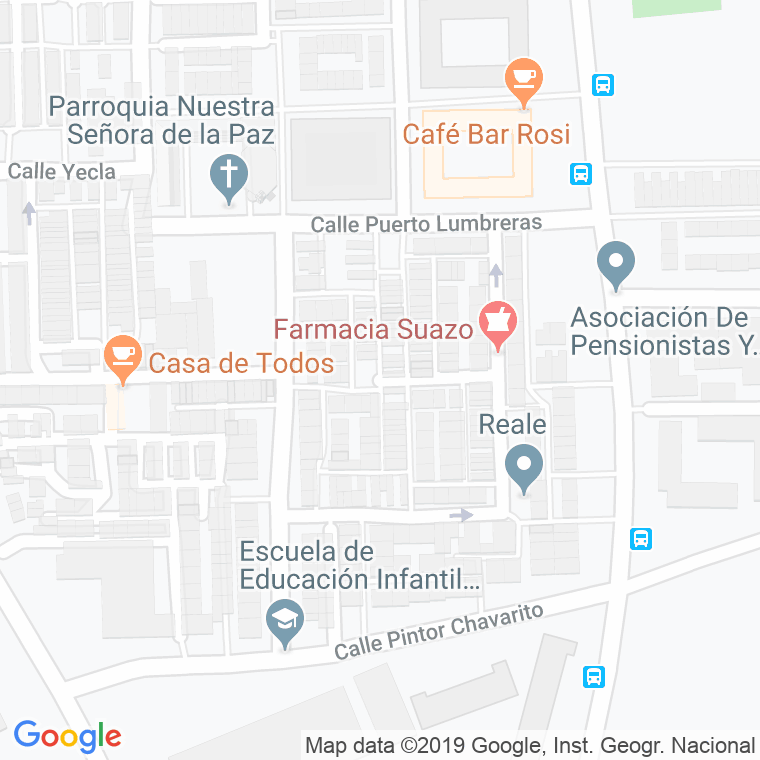 Código Postal calle Jose De Cieza en Granada