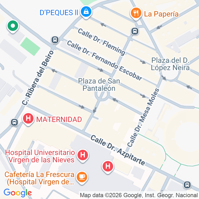 Código postal de Plaza San Pantaleon (de) en Granada