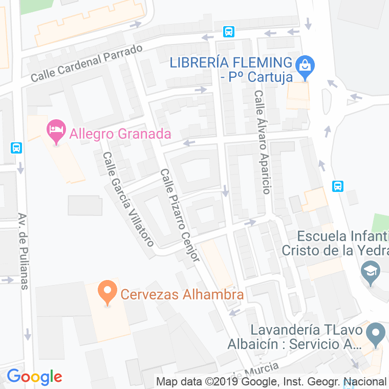 Código Postal calle Castro Cortes en Granada