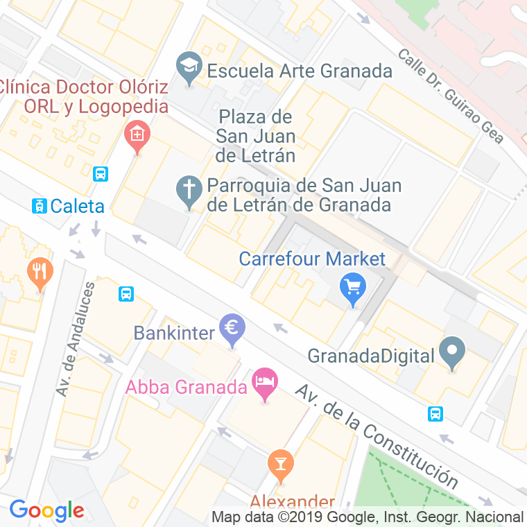 Código Postal calle Ciego De Arjona en Granada
