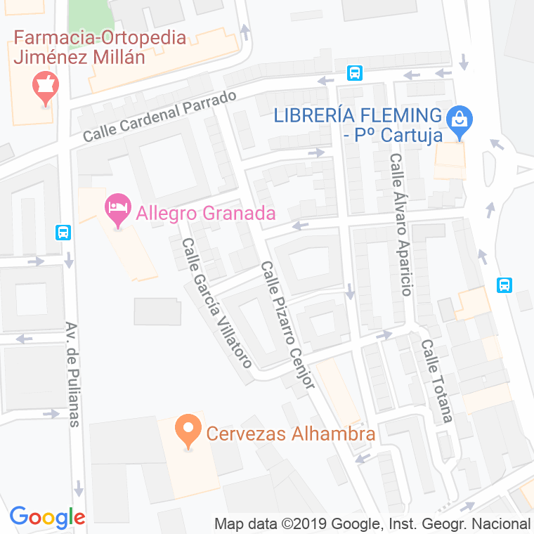 Código Postal calle Doctor Jimenez Garrido en Granada