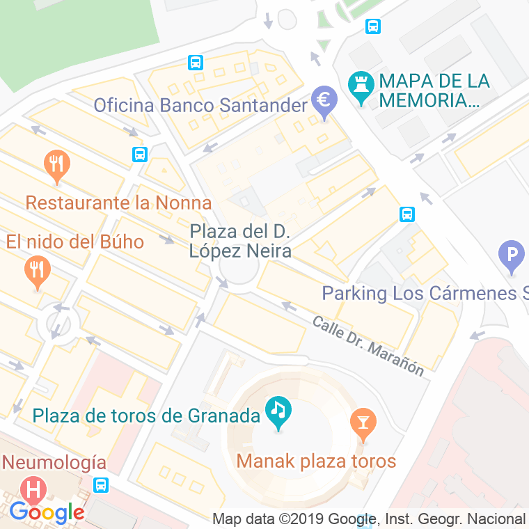Código Postal calle Doctor Lopez Neira, plaza en Granada