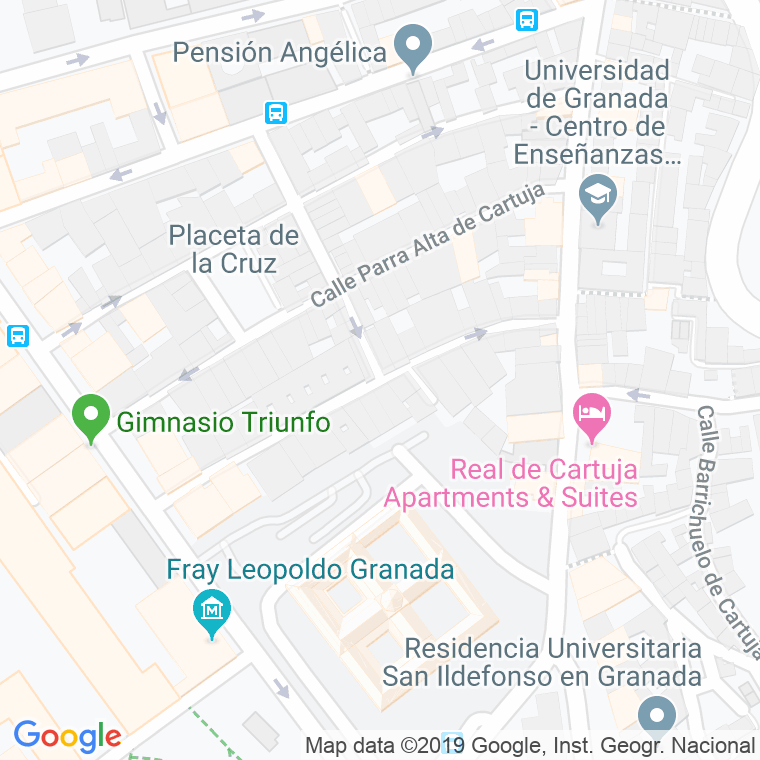 Código Postal calle Hornillo De Cartuja en Granada