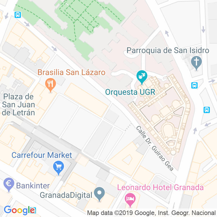 Código Postal calle Hornillo De Vagos en Granada