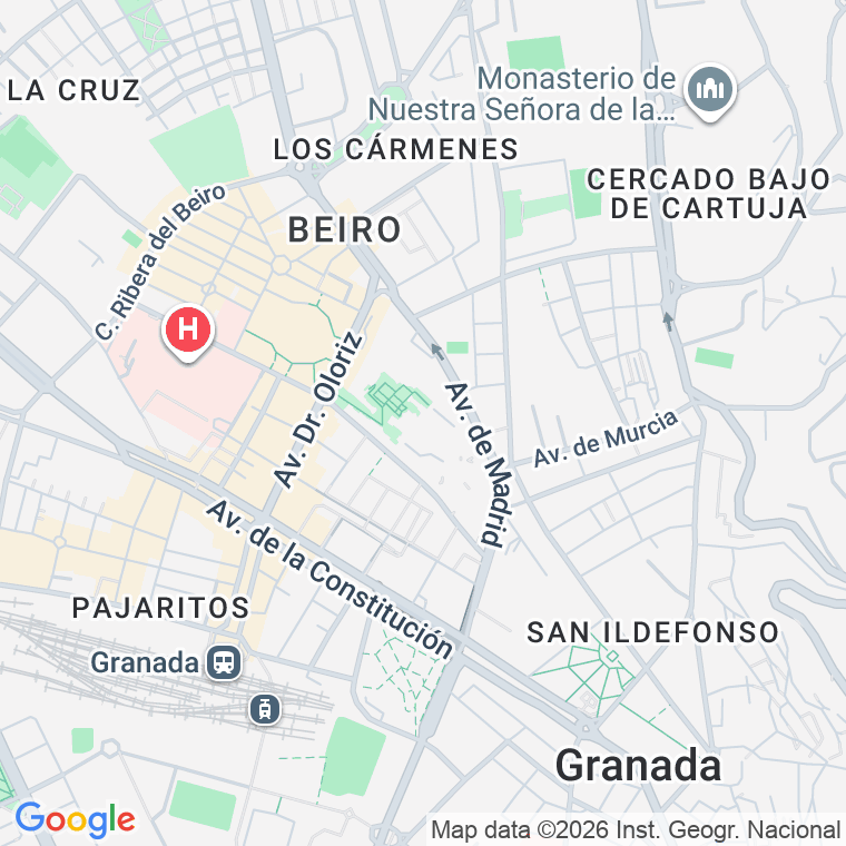 Código postal de Madrid, Avenida (impares del 1 al 43)  (pares del 2 al 28) en Granada
