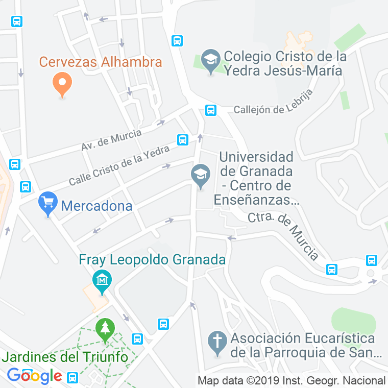 Código Postal calle Real De Cartuja en Granada