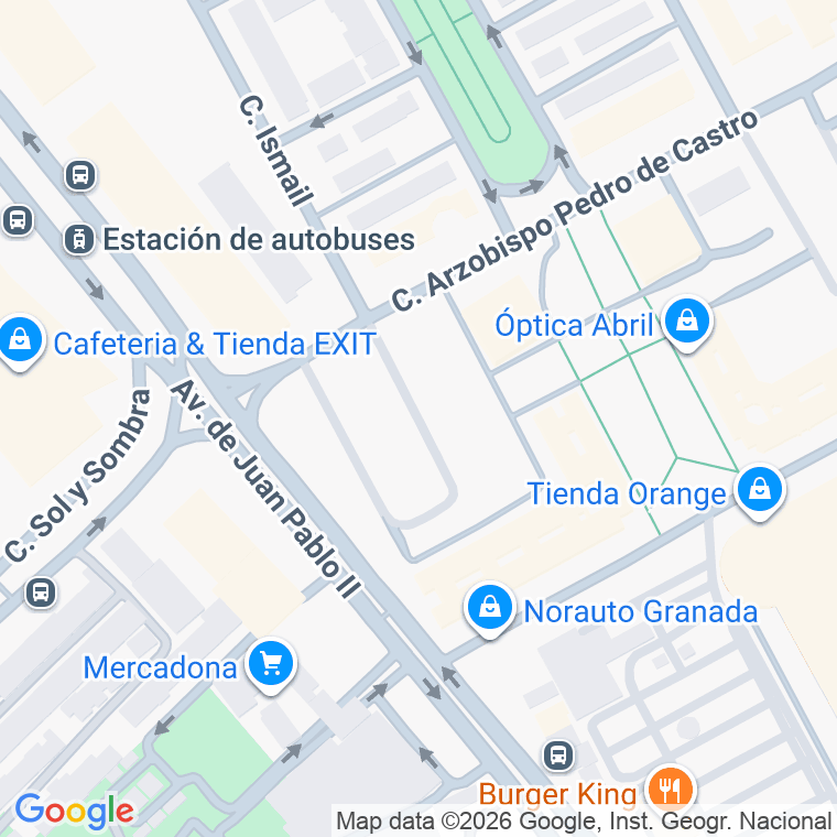 Código postal de Plaza Parque Norte en Granada