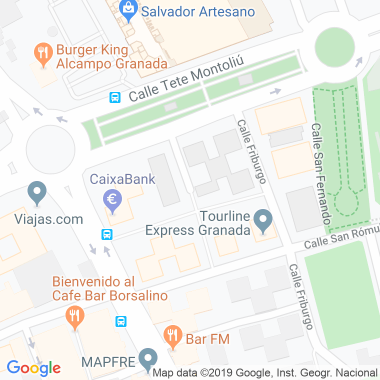 Código Postal calle Ceramista Agustin Morales Alguacil, plaza en Granada