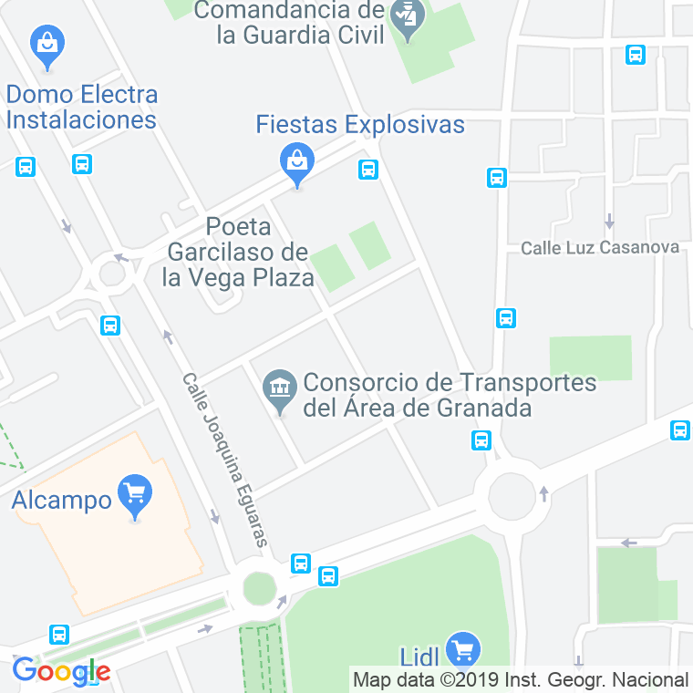 Código Postal calle Emilio Pardo Bazan en Granada