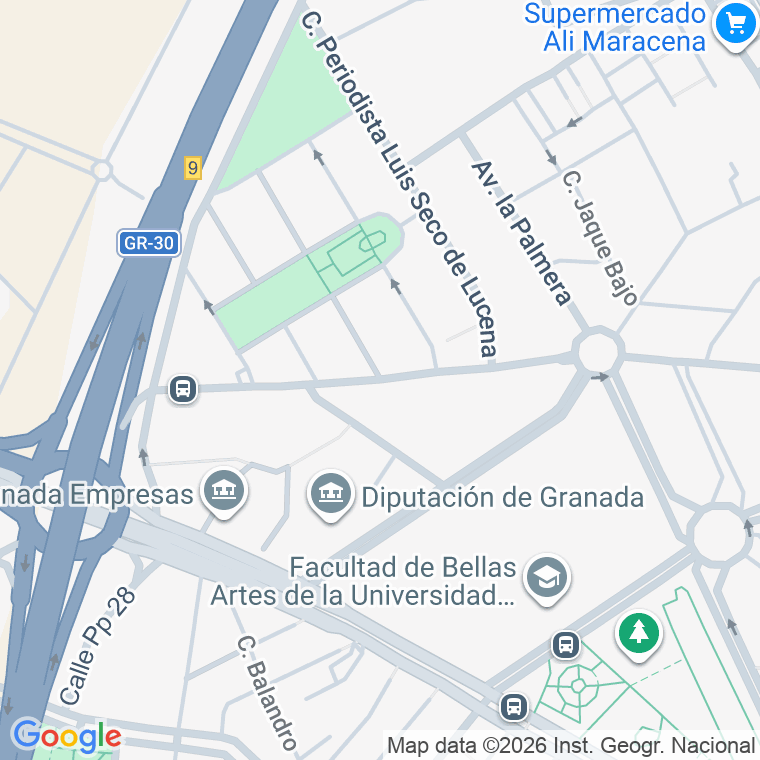 Código postal de Calle Periodista Eduardo Molina en Granada