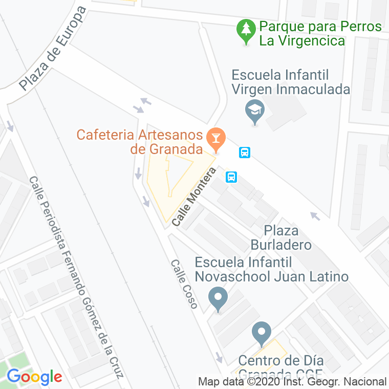 Código Postal calle Aguacilillo en Granada