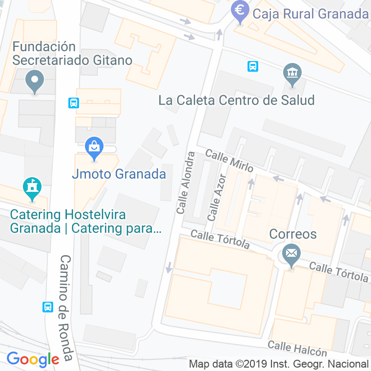 Código Postal calle Alondra en Granada