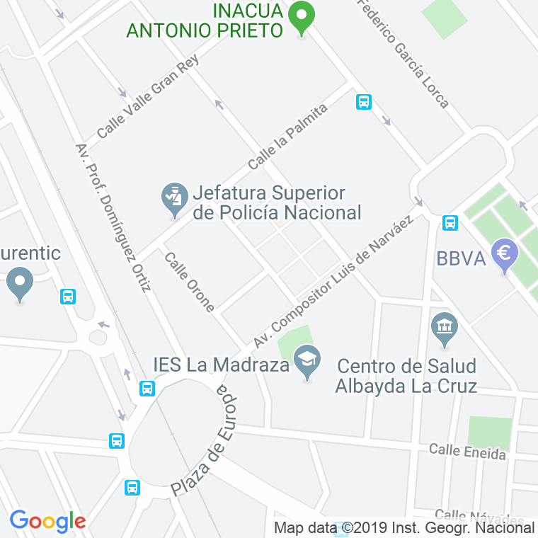 Código Postal calle Arure en Granada