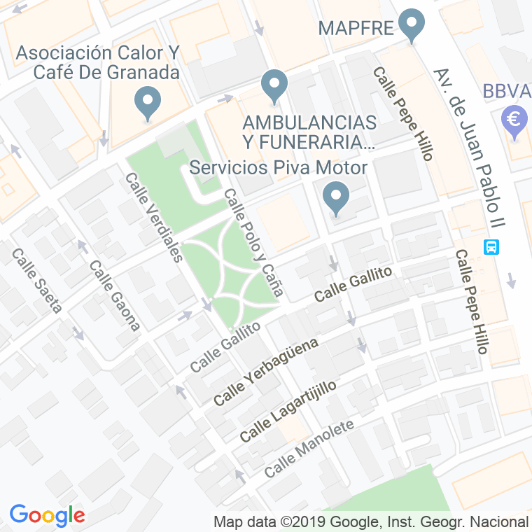 Código Postal calle Carlos Arruza en Granada