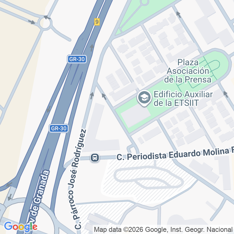 Código postal de Periodista Juan Osorio Bueno en Granada