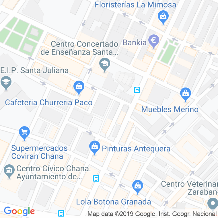 Código Postal calle Alianza en Granada