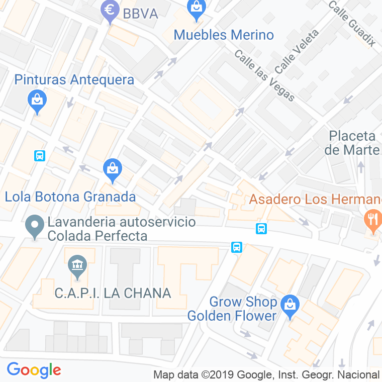 Código Postal calle Azahares en Granada